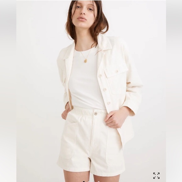 Madewell Jackets & Blazers - Madewell Drakefield Oversized Shirt-Jacket in Ecru Women’s Size Large